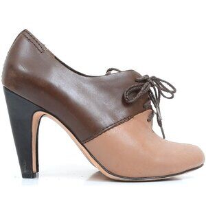 Plenty by Tracy Reese Rene Size 8 Leather Colorblock Oxford Pump Heels Preppy